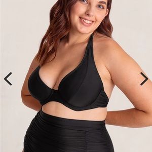 Shapermint Essentials Full Coverage Halter Bikini top M